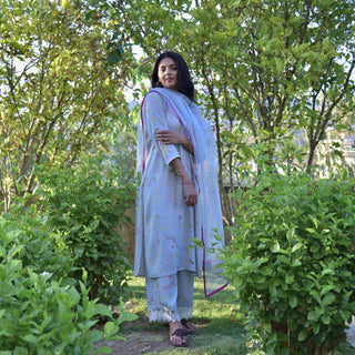 Sylvia Kurta and Dupatta Set Blue