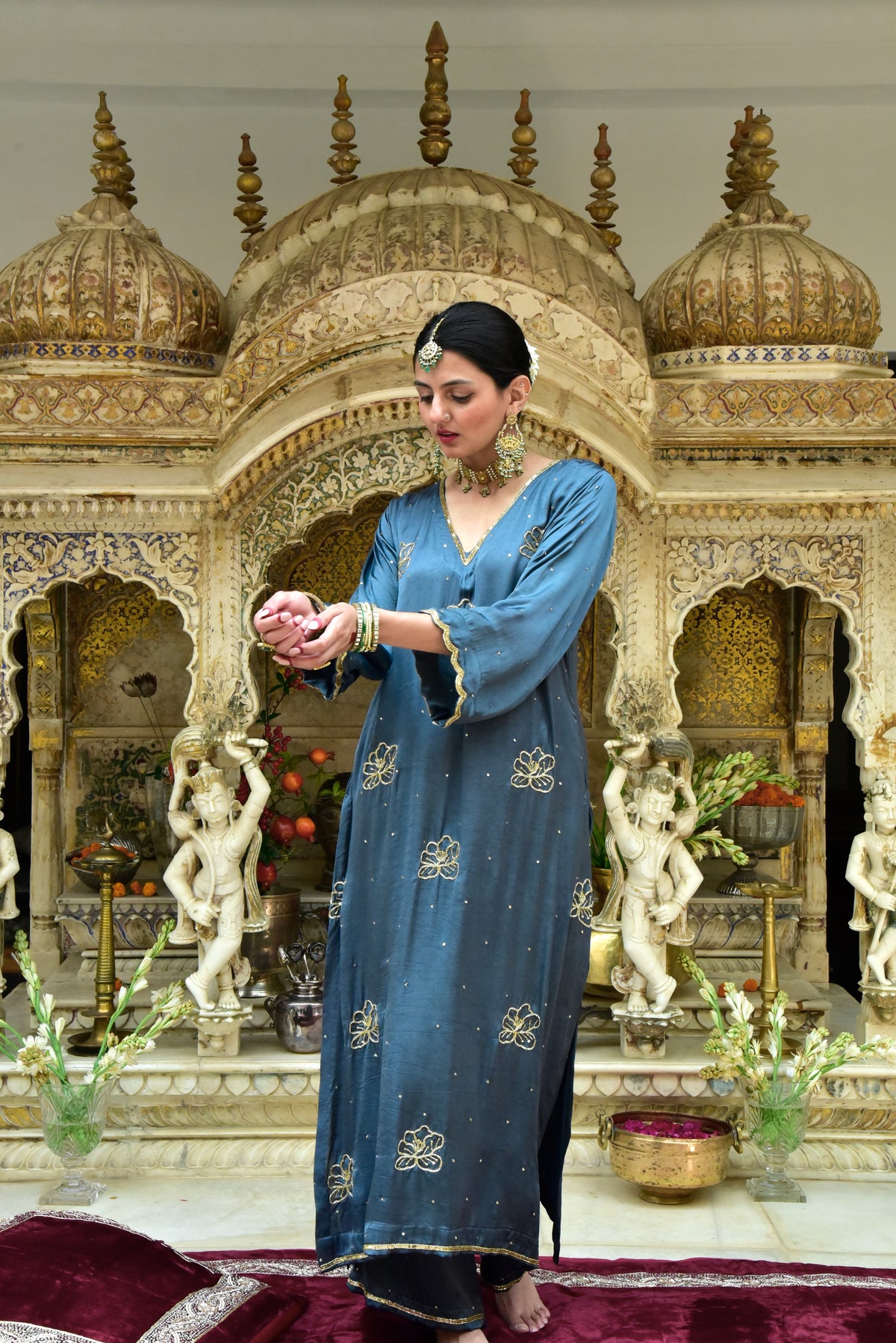 Neelambari Kurta and Pajama Set