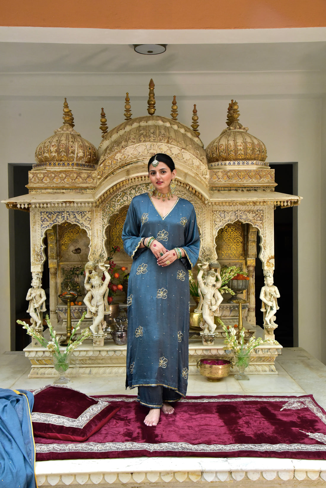 Neelambari Kurta and Pajama Set