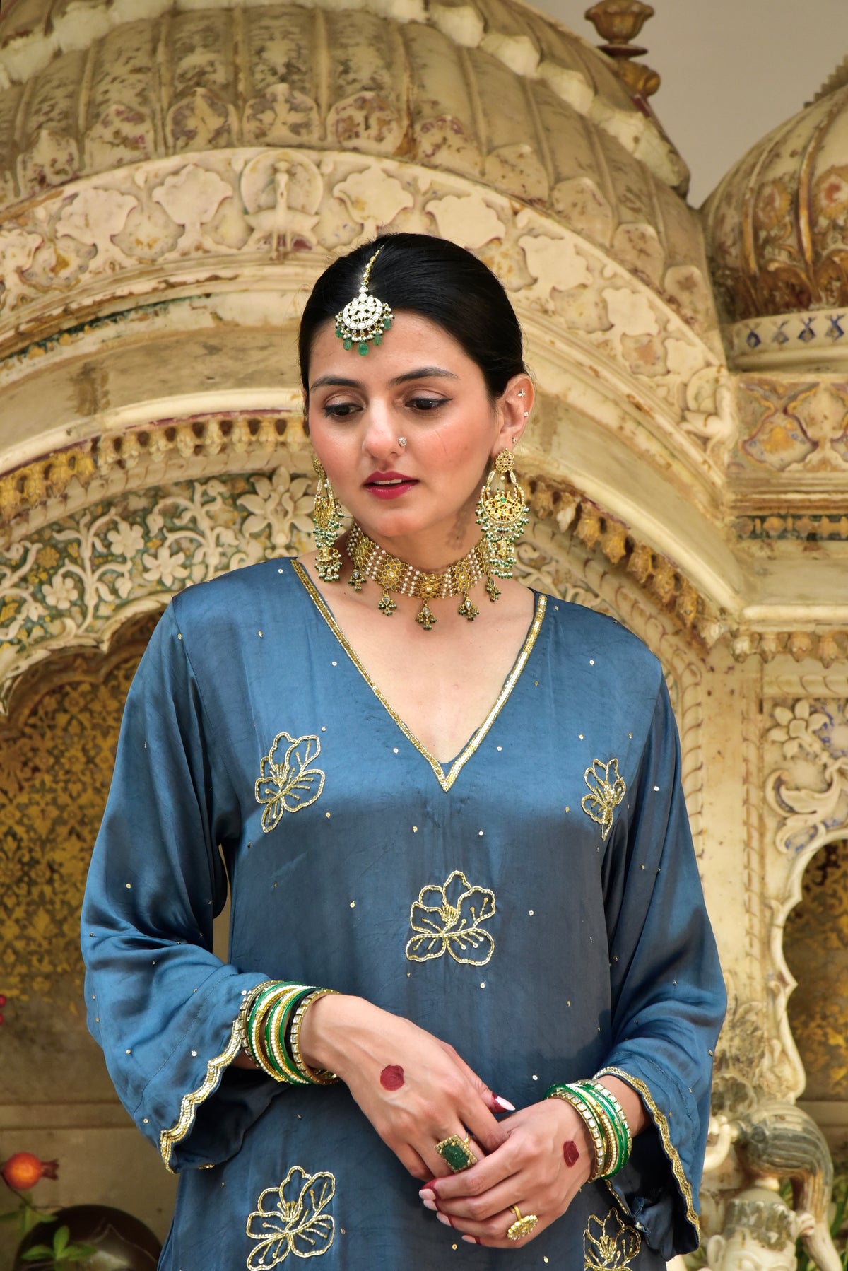 Neelambari Kurta and Pajama Set