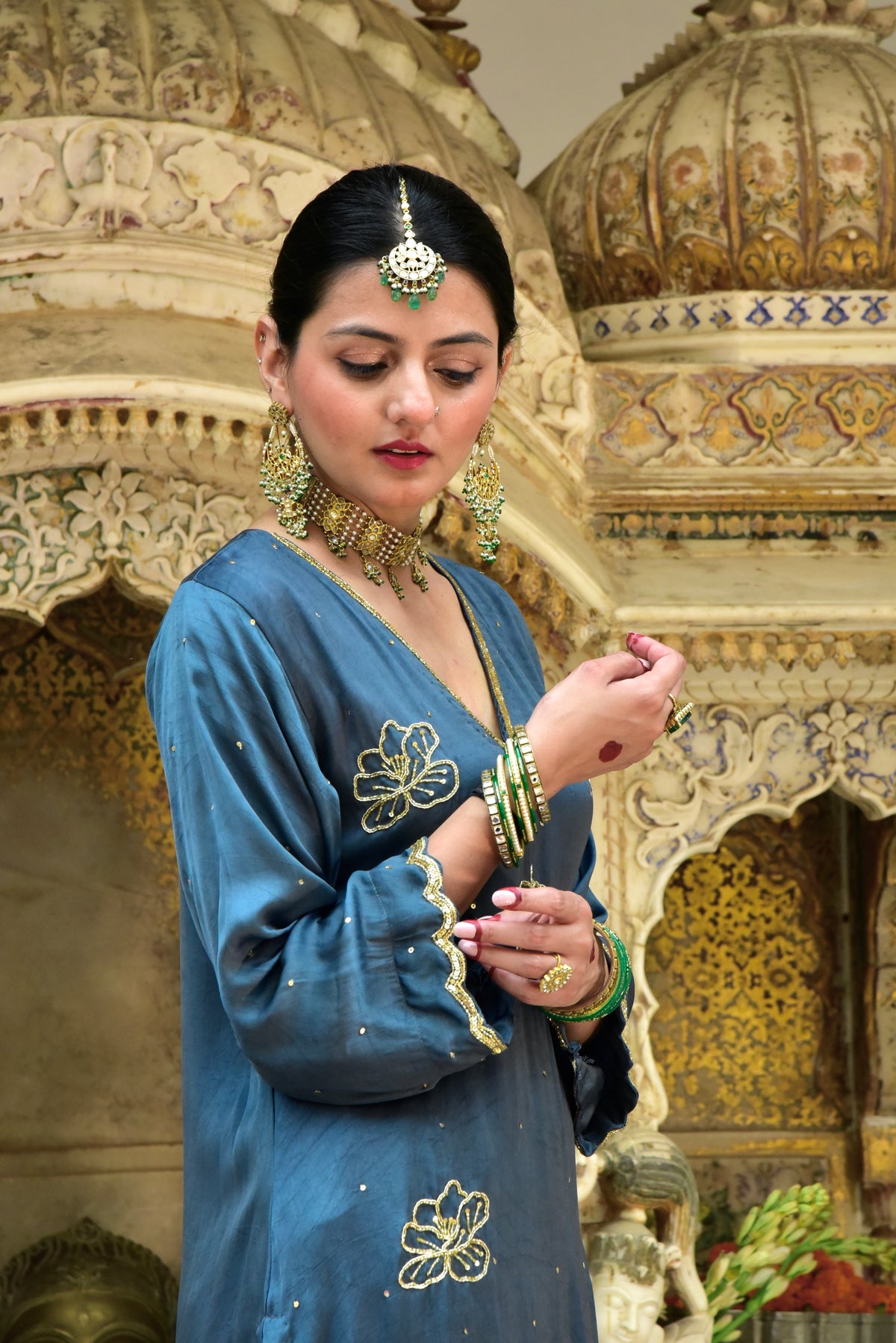 Neelambari Kurta and Pajama Set