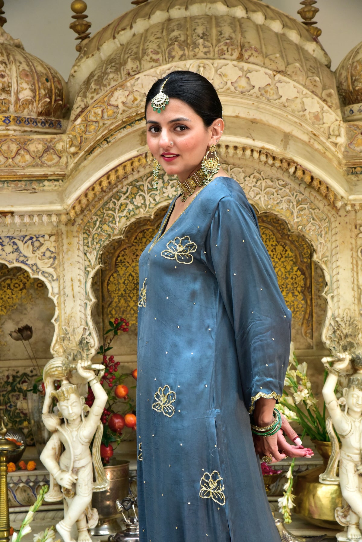 Neelambari Kurta and Pajama Set