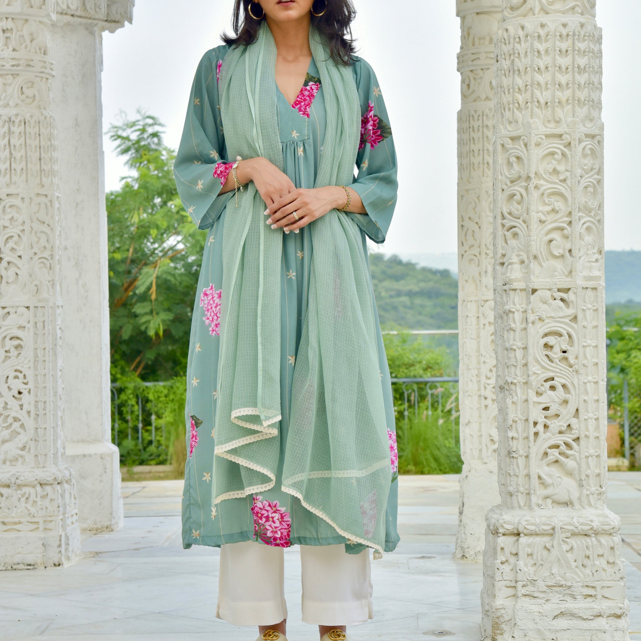 Feronia Kurta and Dupatta