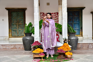 Kashni Set - Lavender 3-Piece Kurta Set