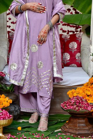 Kashni Set - Lavender 3-Piece Kurta Set