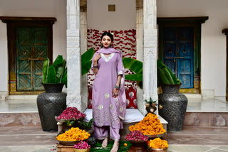 Kashni Set - Lavender 3-Piece Kurta Set