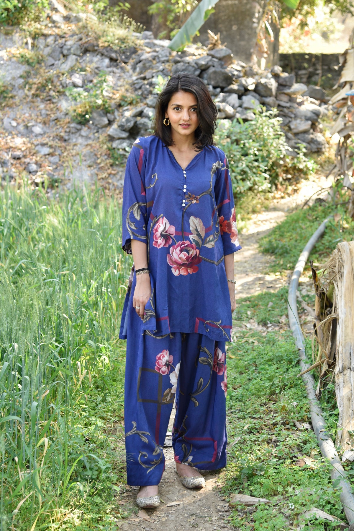 Kaia Short Farshi Kurta Set