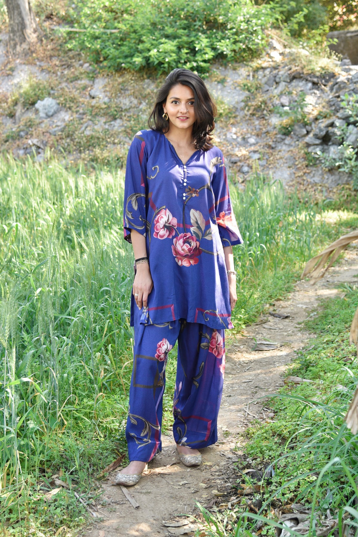 Kaia Short Farshi Kurta Set