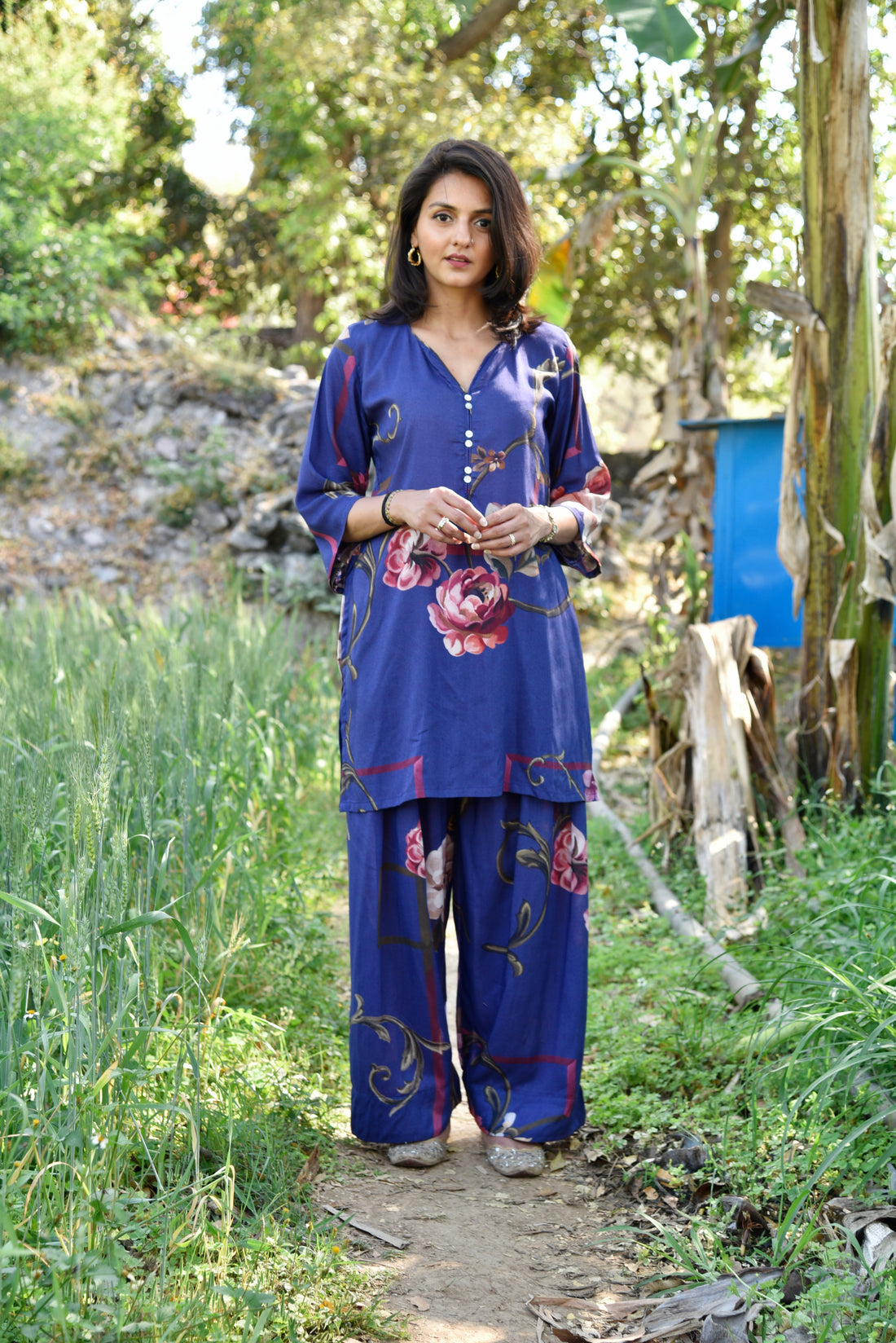 Kaia Short Farshi Kurta Set