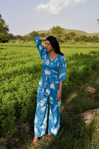 Miyako Set - Stylish Blue Printed Co-Ord Set