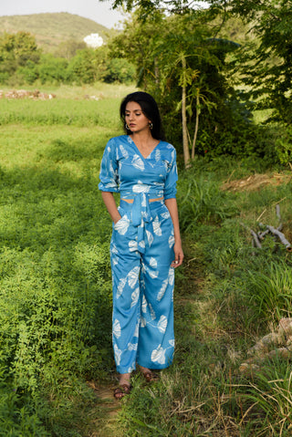 Miyako Set - Stylish Blue Printed Co-Ord Set